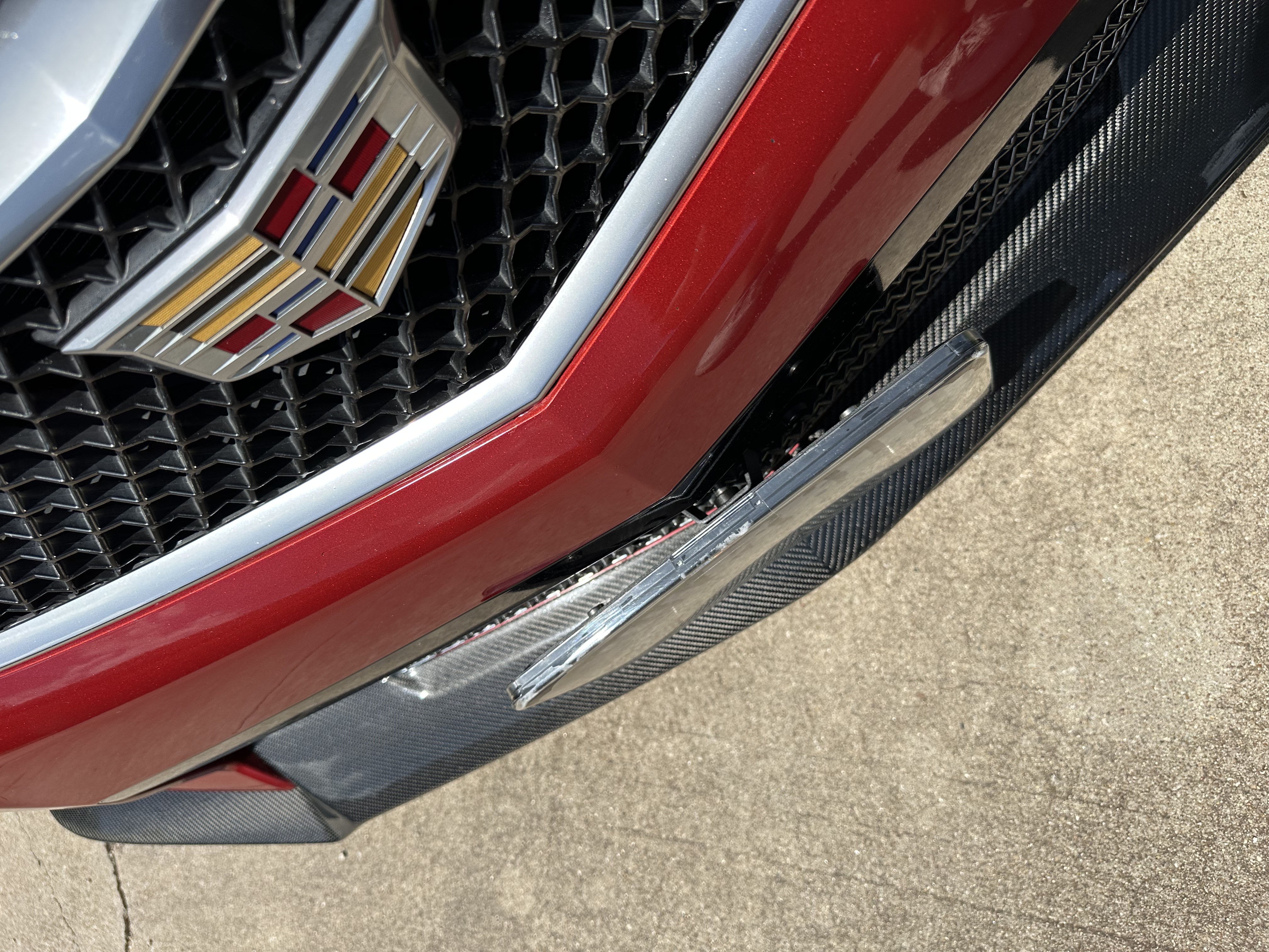 The Platypus License Plate Mount for Cadillac ATS-V 2016 to 2019