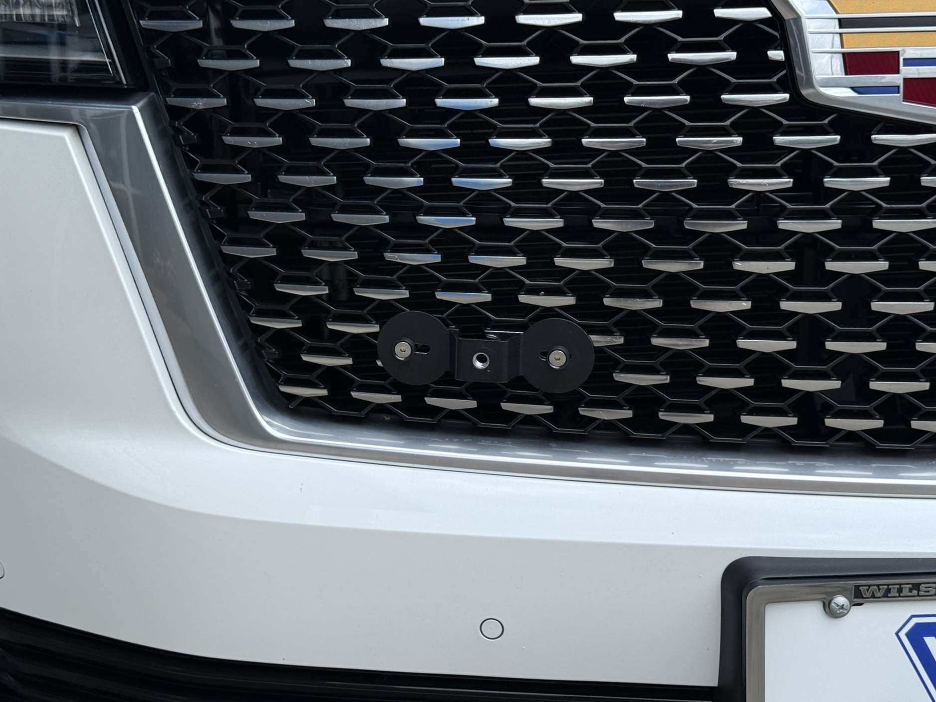 The Platypus License Plate Mount for Cadillac Escalade 5th gen 2021 to 2024