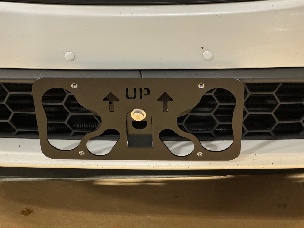 The Platypus License Plate Mount for Cadillac LYRIQ 2023 to 2024