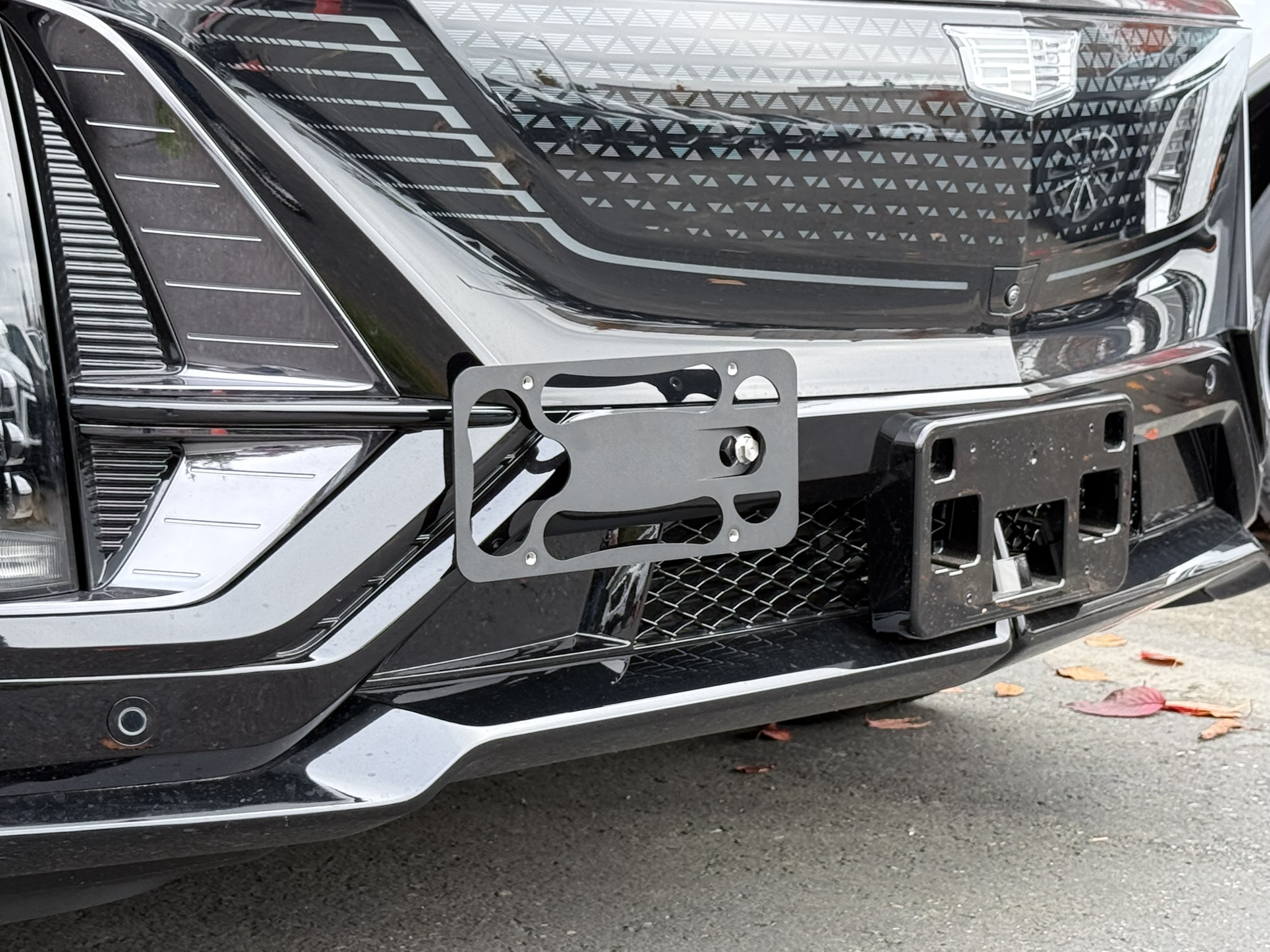 The Platypus License Plate Mount for Cadillac LYRIQ 2023 to 2026