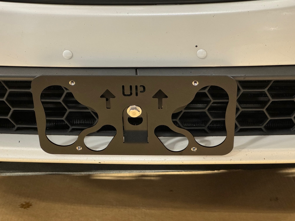 The Platypus License Plate Mount for Chevrolet Volt 2nd gen 2016 to 2019