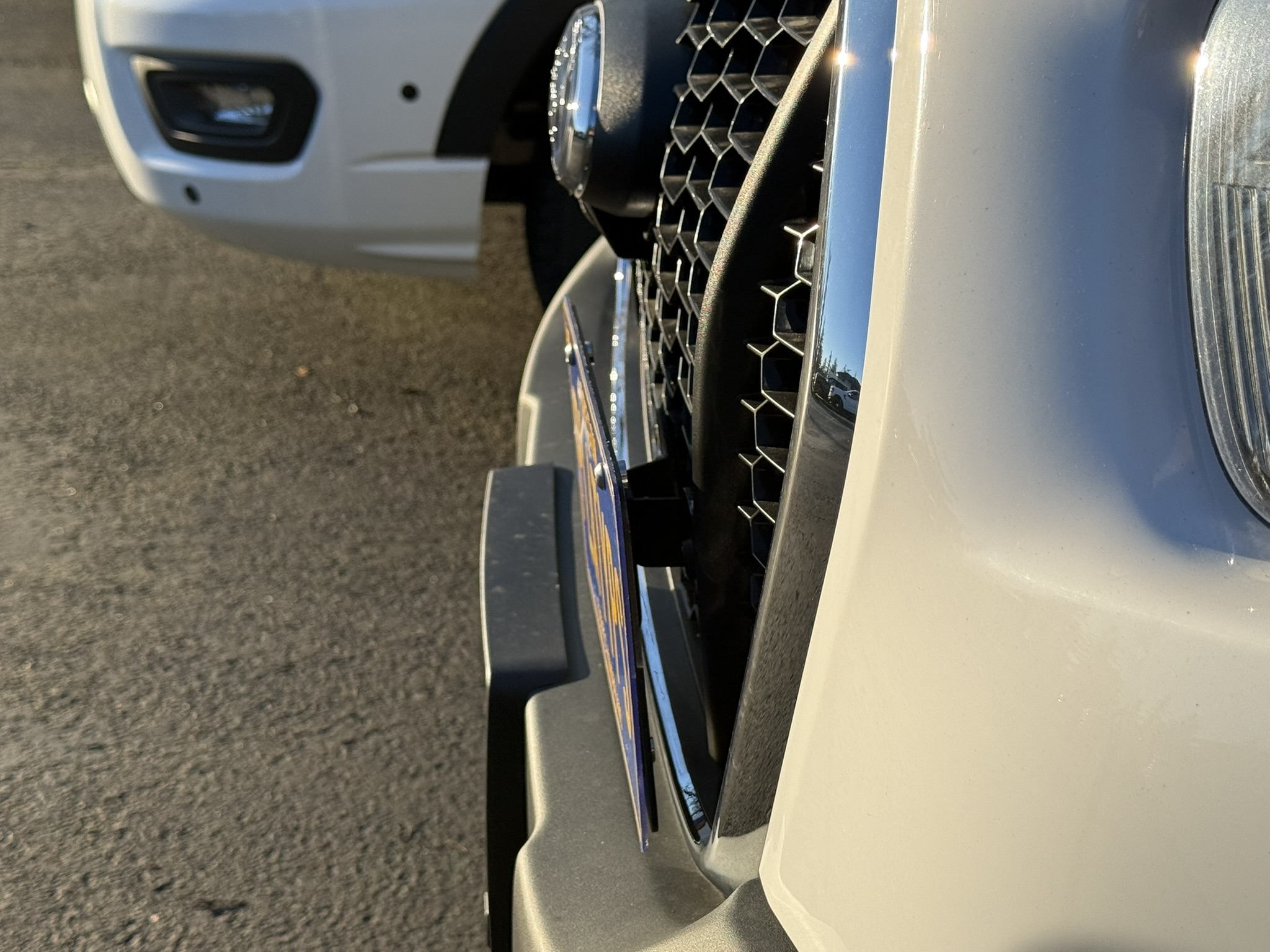 The Platypus License Plate Mount for Ford Transit Cargo Van 2020 to 2024