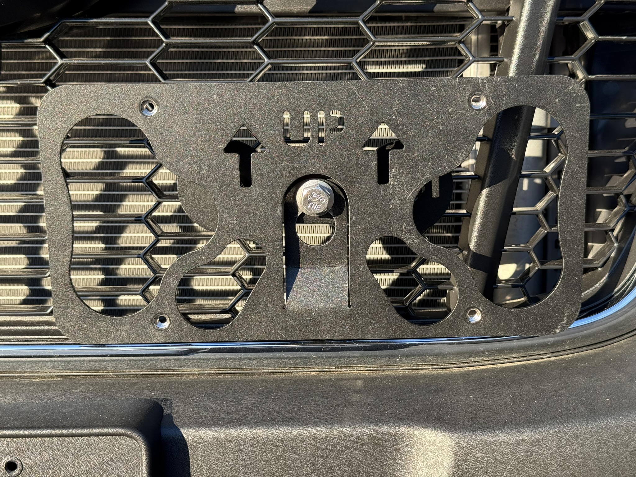 The Platypus License Plate Mount for Ford Transit Cargo Van 2020 to 2024