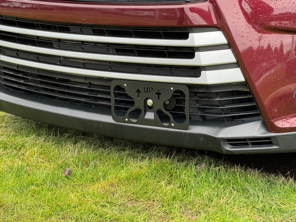 The Platypus License Plate Mount for Hyundai Tiburon 1st gen RD 1997 to 2001