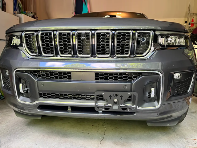 The Platypus License Plate Mount for Jeep Cherokee KL 2014 to 2023 Base
