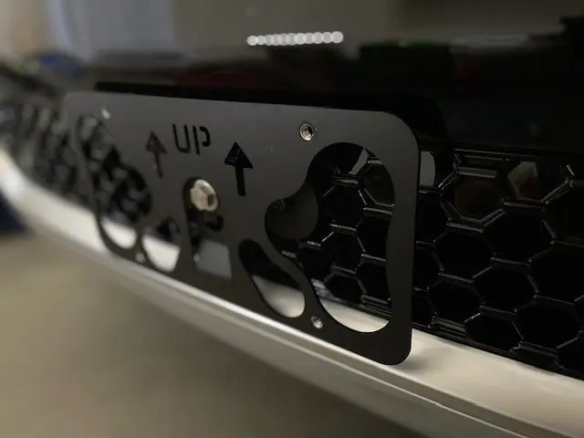 The Platypus License Plate Mount for Jeep Grand Wagoneer WS 2022 to 2024