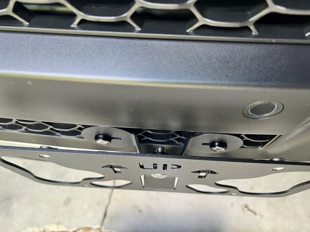 The Platypus License Plate Mount for Jeep Grand Wagoneer WS 2022 to 2024