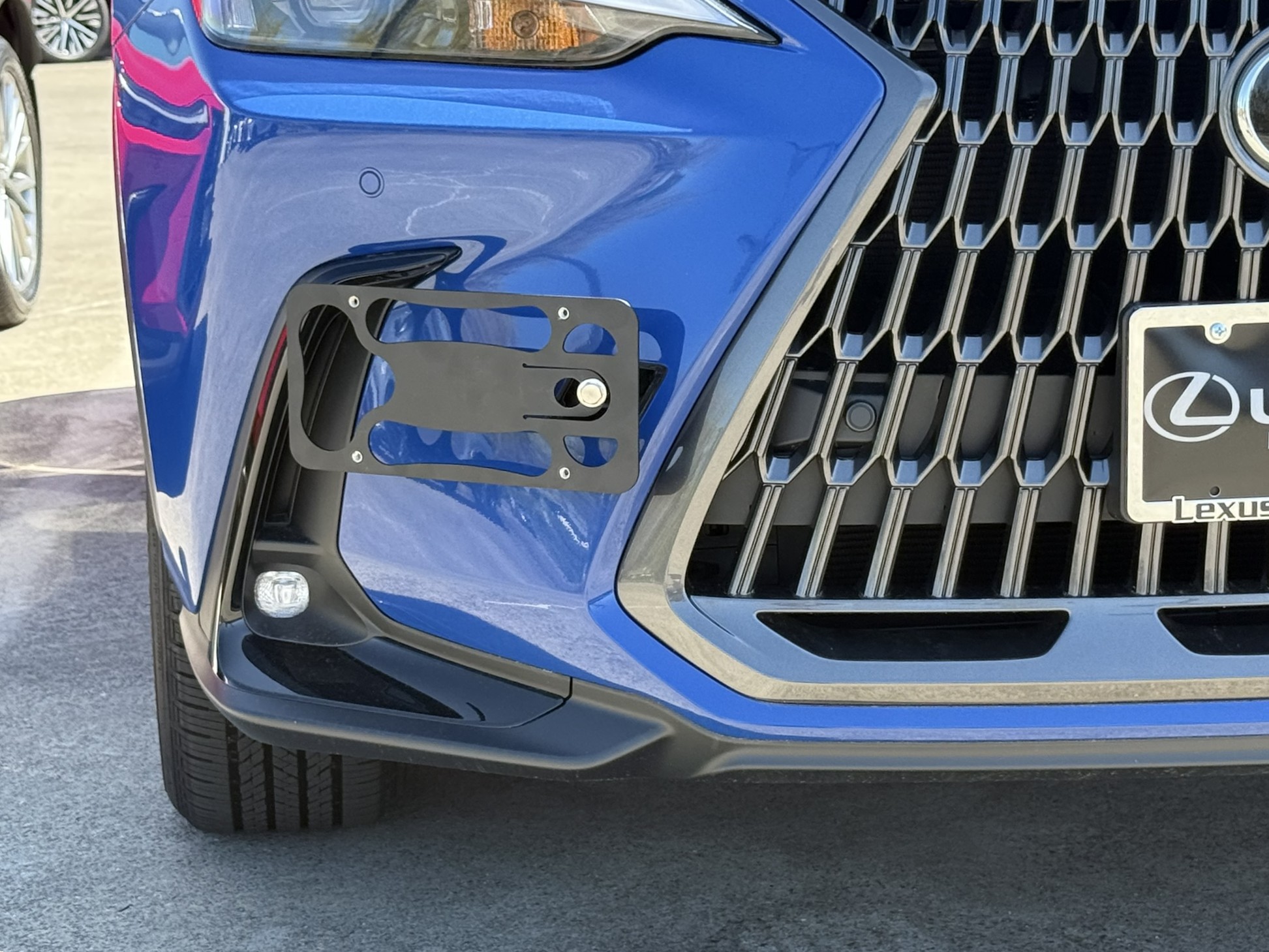 The Platypus License Plate Mount for Lexus NX AZ20 2022 to 2025