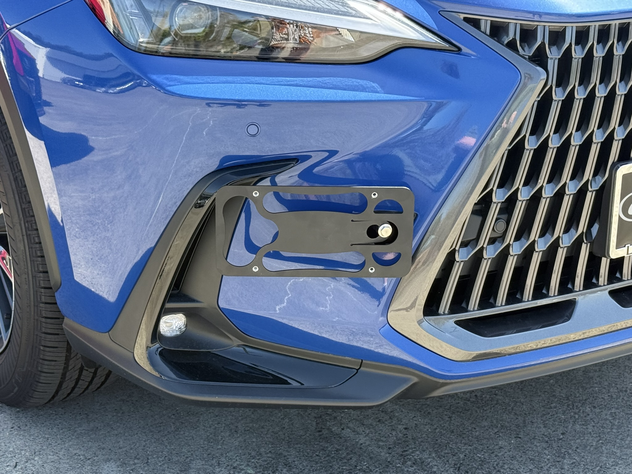 The Platypus License Plate Mount for Lexus NX AZ20 2022 to 2024
