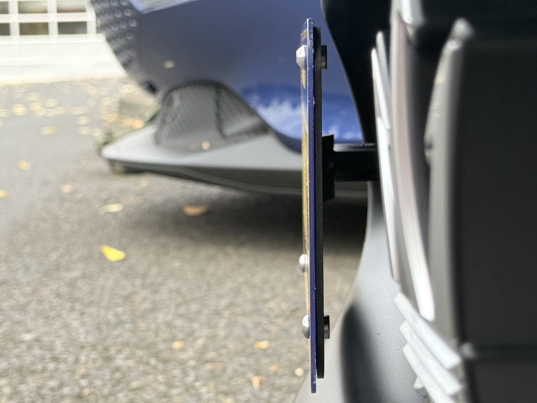 The Platypus License Plate Mount for Maserati MC20 1st gen 2022 to 2025