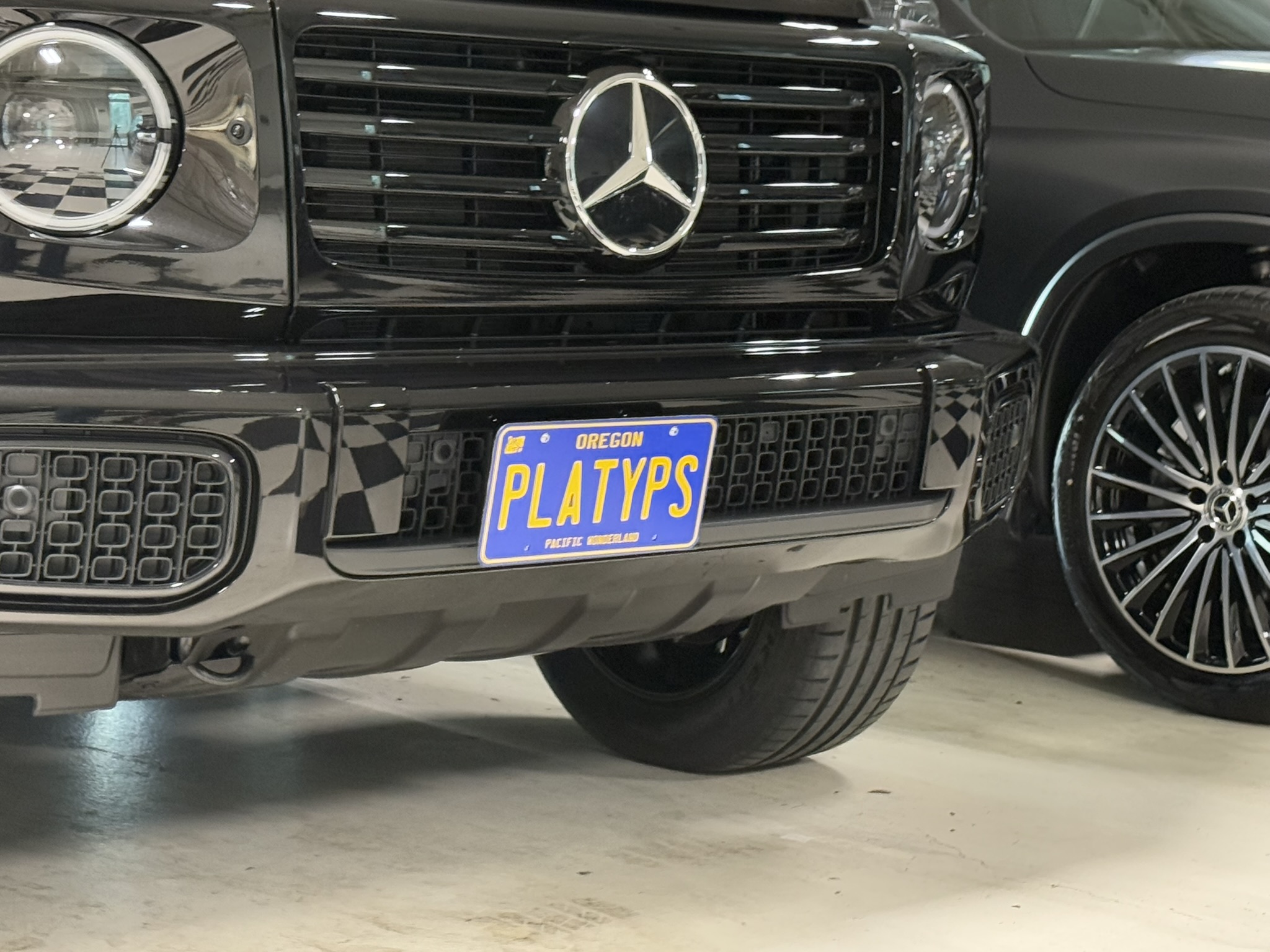 The Platypus License Plate Mount for Mercedes-Benz G-Class W463 2nd gen 2019 to 2024 Base