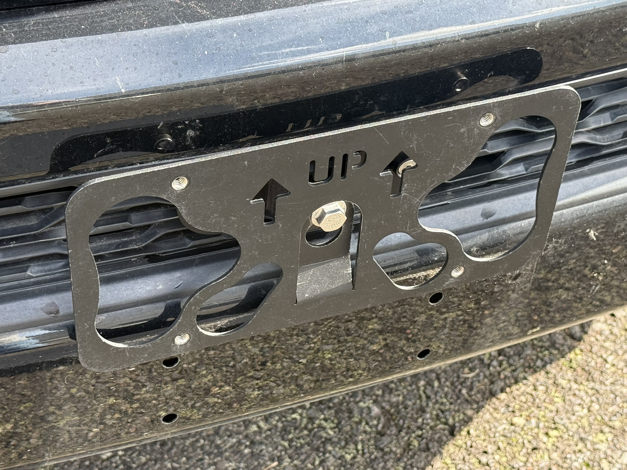 The Platypus License Plate Mount for Ram 1500 5th gen 2019 to 2025