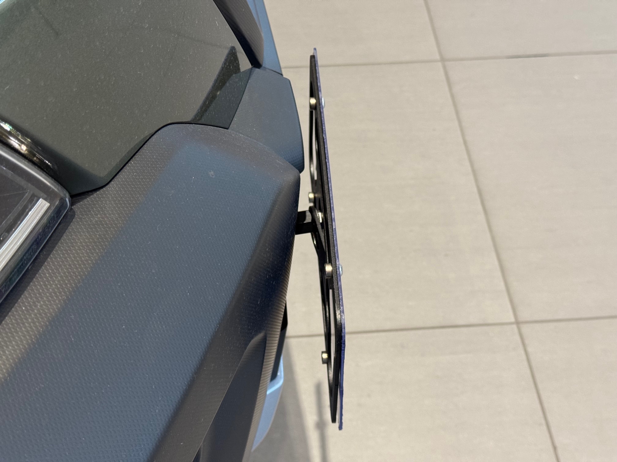 Tow Hook License Plate Relocation Bracket For Subaru Forester 2019-2024 – No Drill, Black Steel