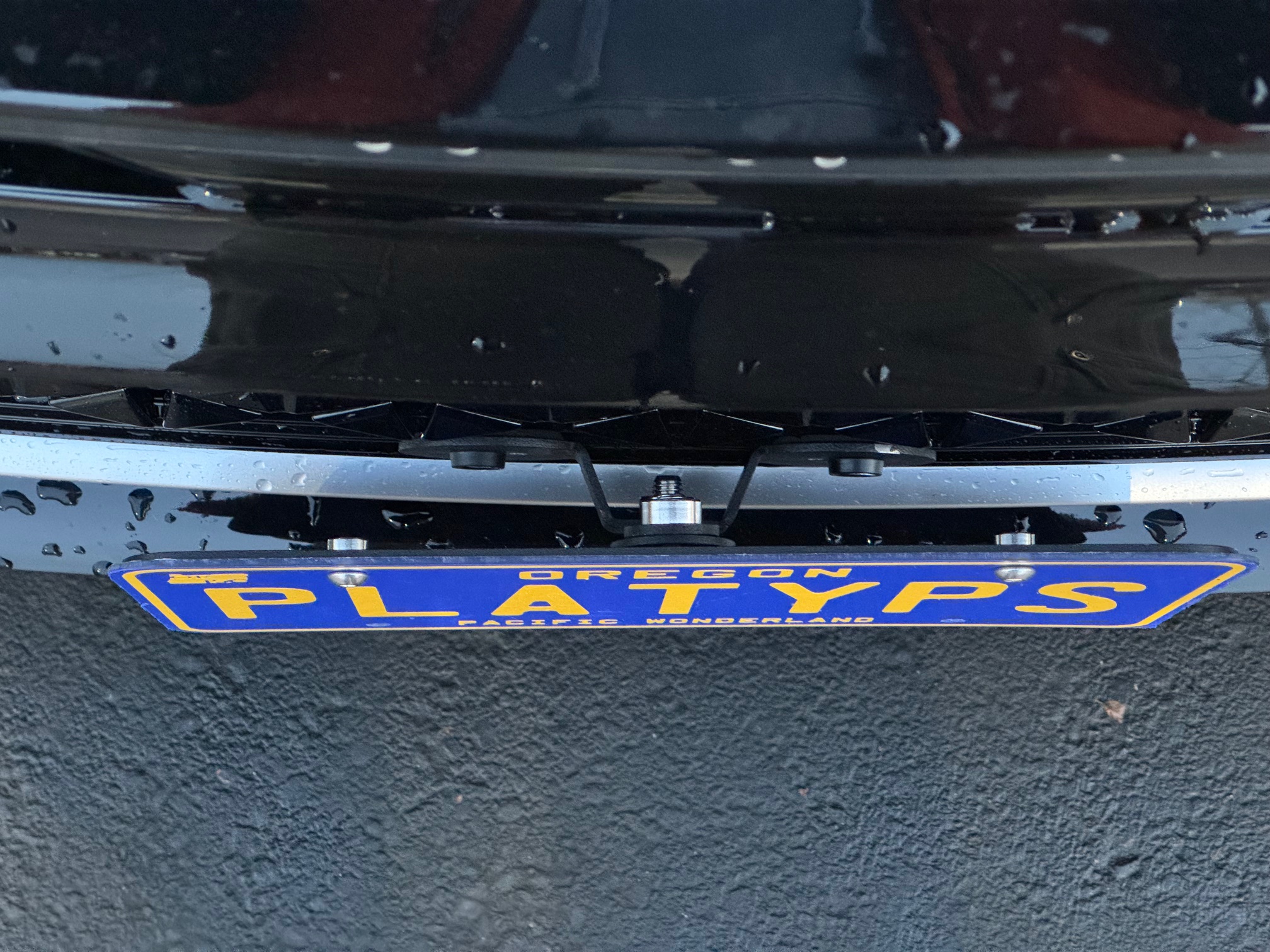 The Platypus License Plate Mount for Toyota Crown 2023 to 2024