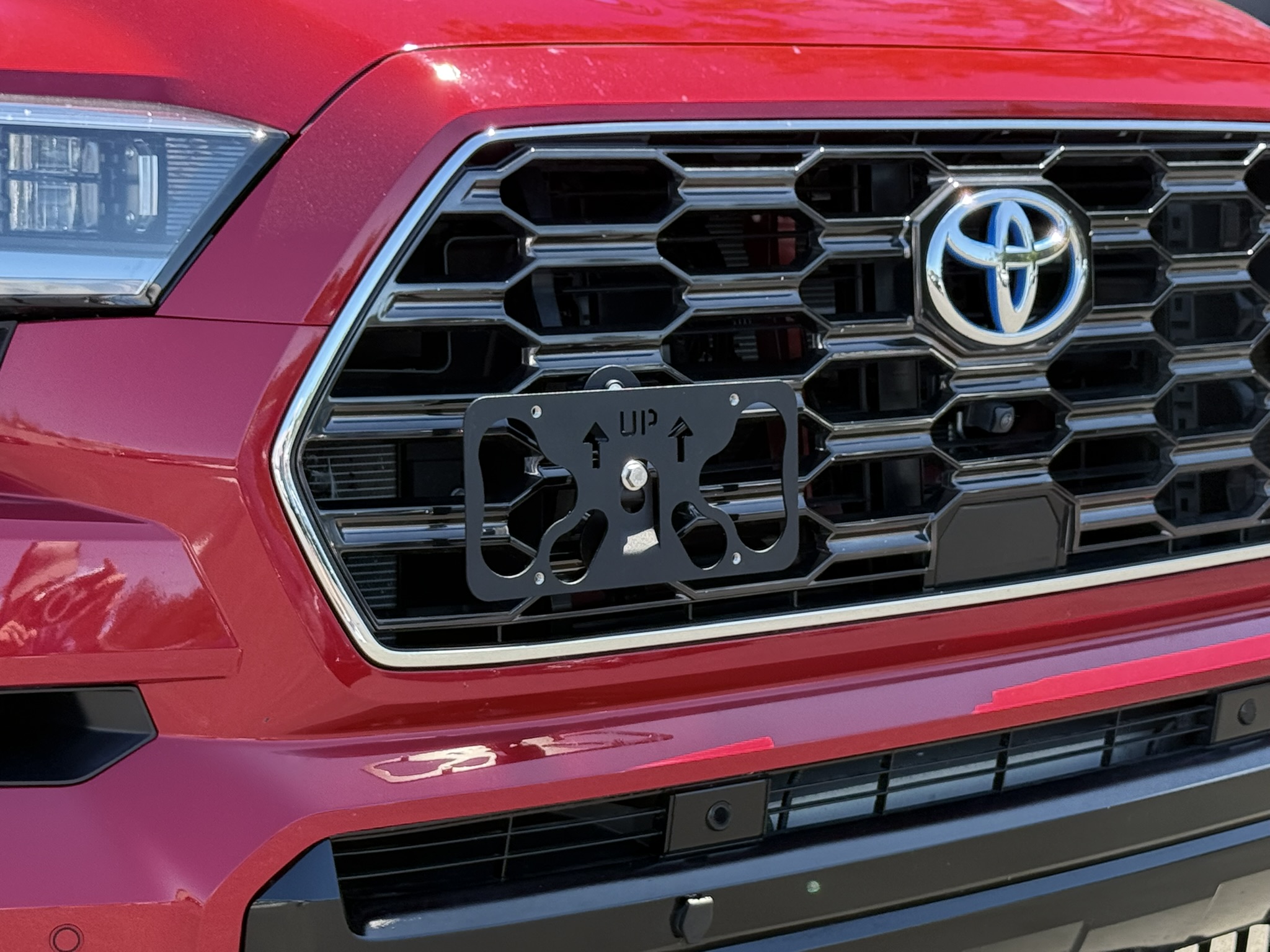 The Platypus License Plate Mount for Toyota Sequoia 3rd gen XK80 2023 to 2026