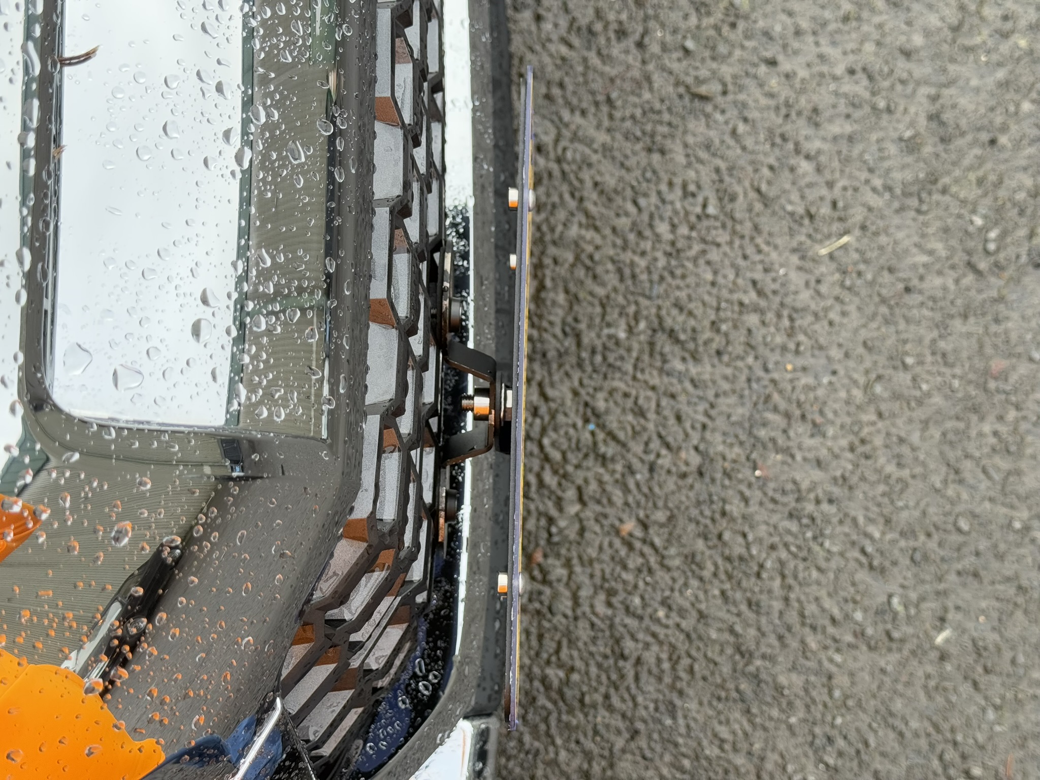 The Platypus License Plate Mount for Toyota Tundra 3rd gen XC50 2014 to 2021