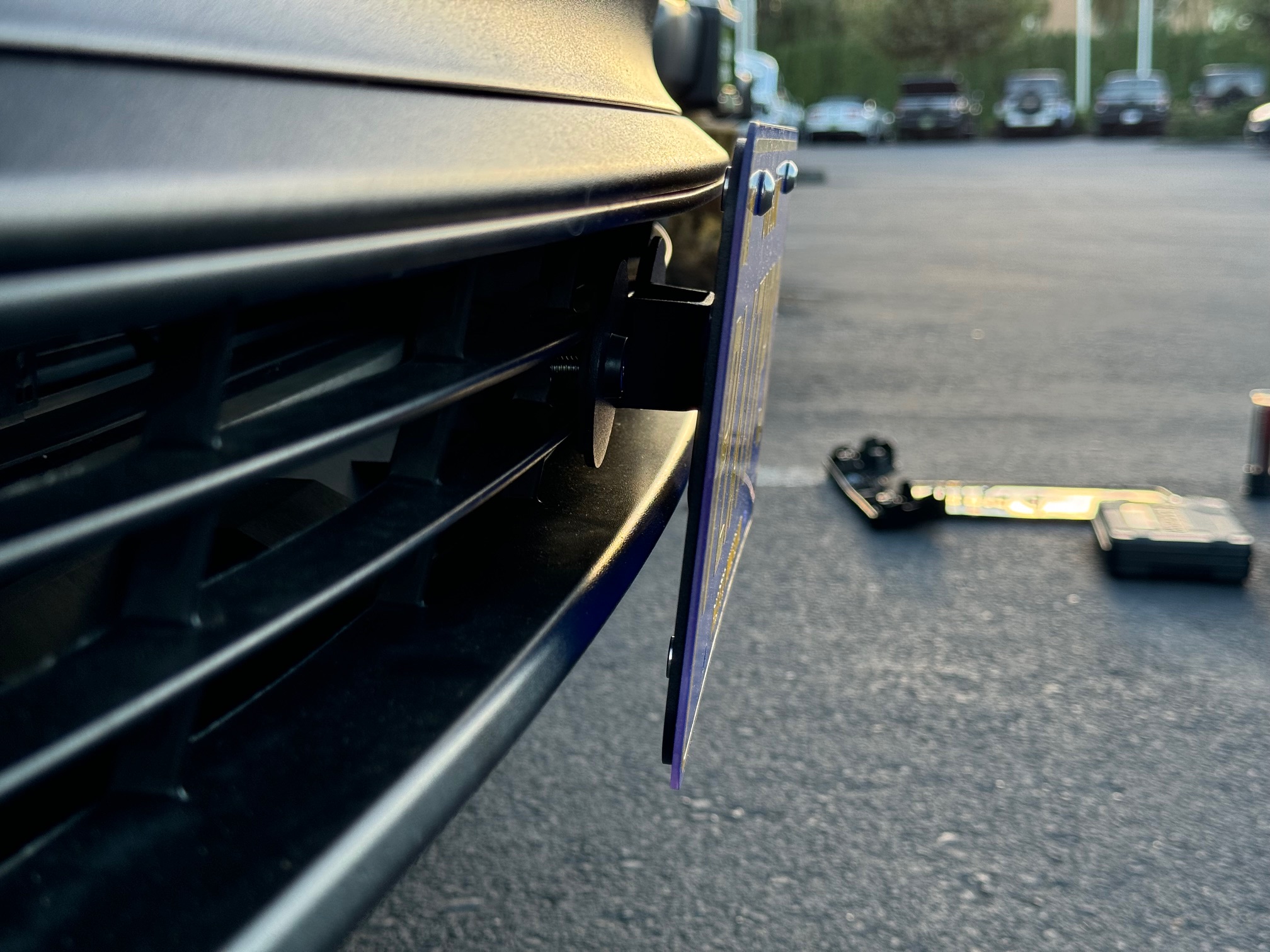 The Platypus License Plate Mount for Toyota Venza 2nd gen XU80 2021 to 2024