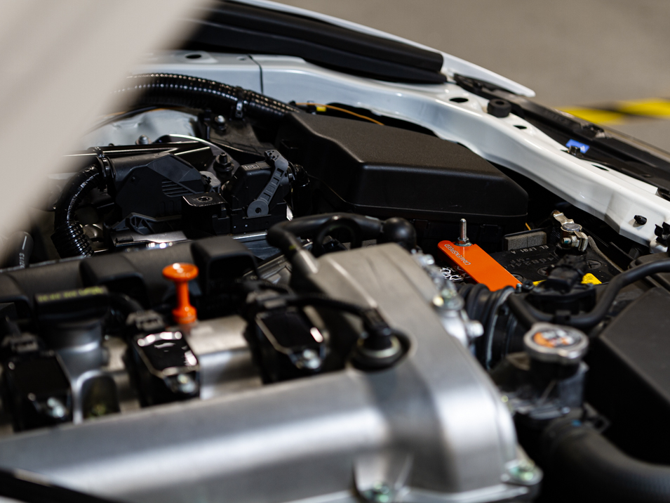 Battery Tie Down for Mazda MX-5 Miata 4th gen ND 2016 to 2023 Orange