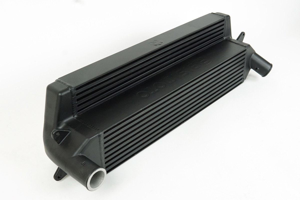 Stepped Core Intercooler for Hyundai Veloster 2nd gen JS 2019 to 2022 Veloster N (Manual Transmission) Black
