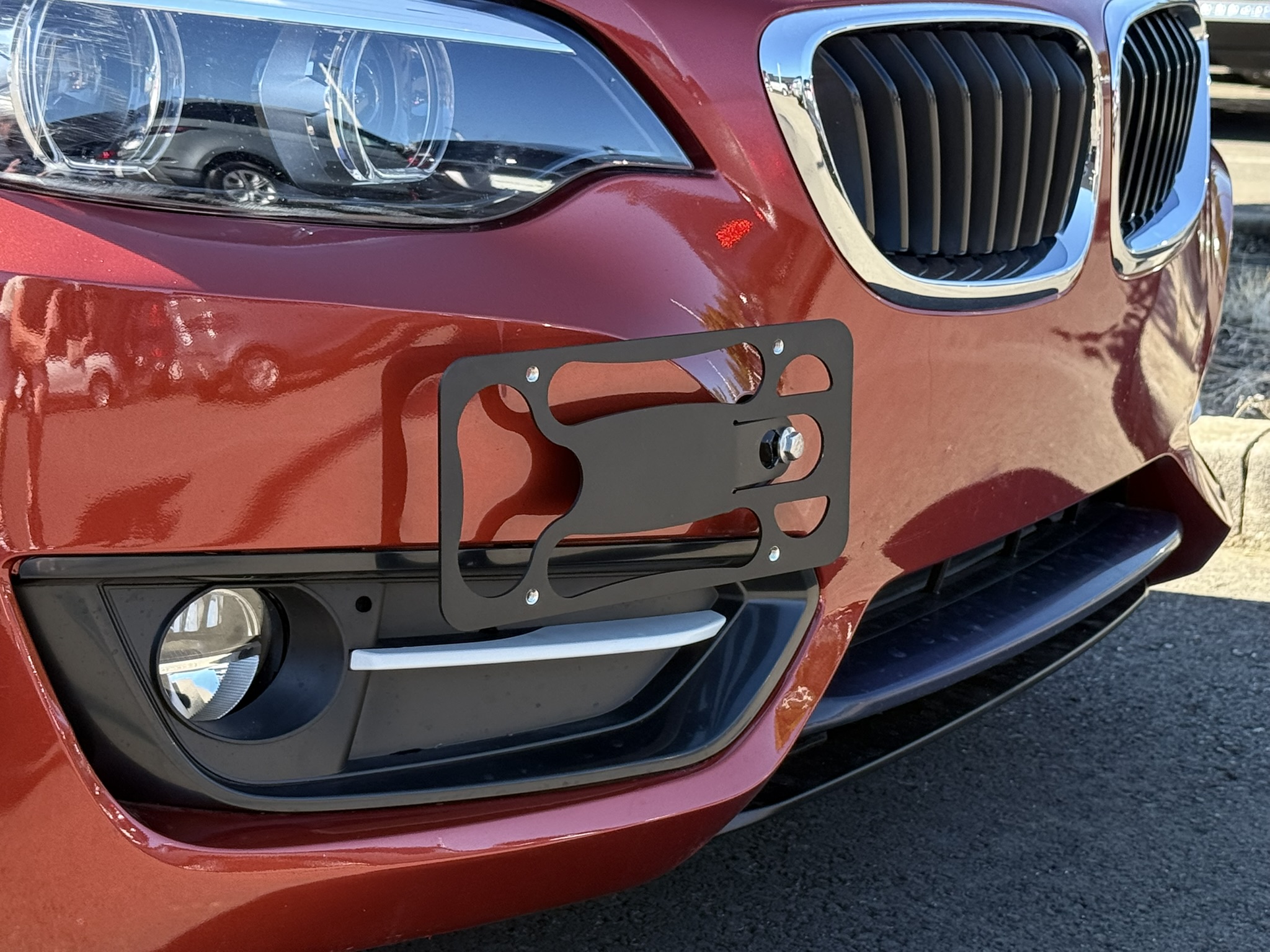 The Platypus License Plate Mount for BMW 2 Series F22, F87 2014 to 2021
