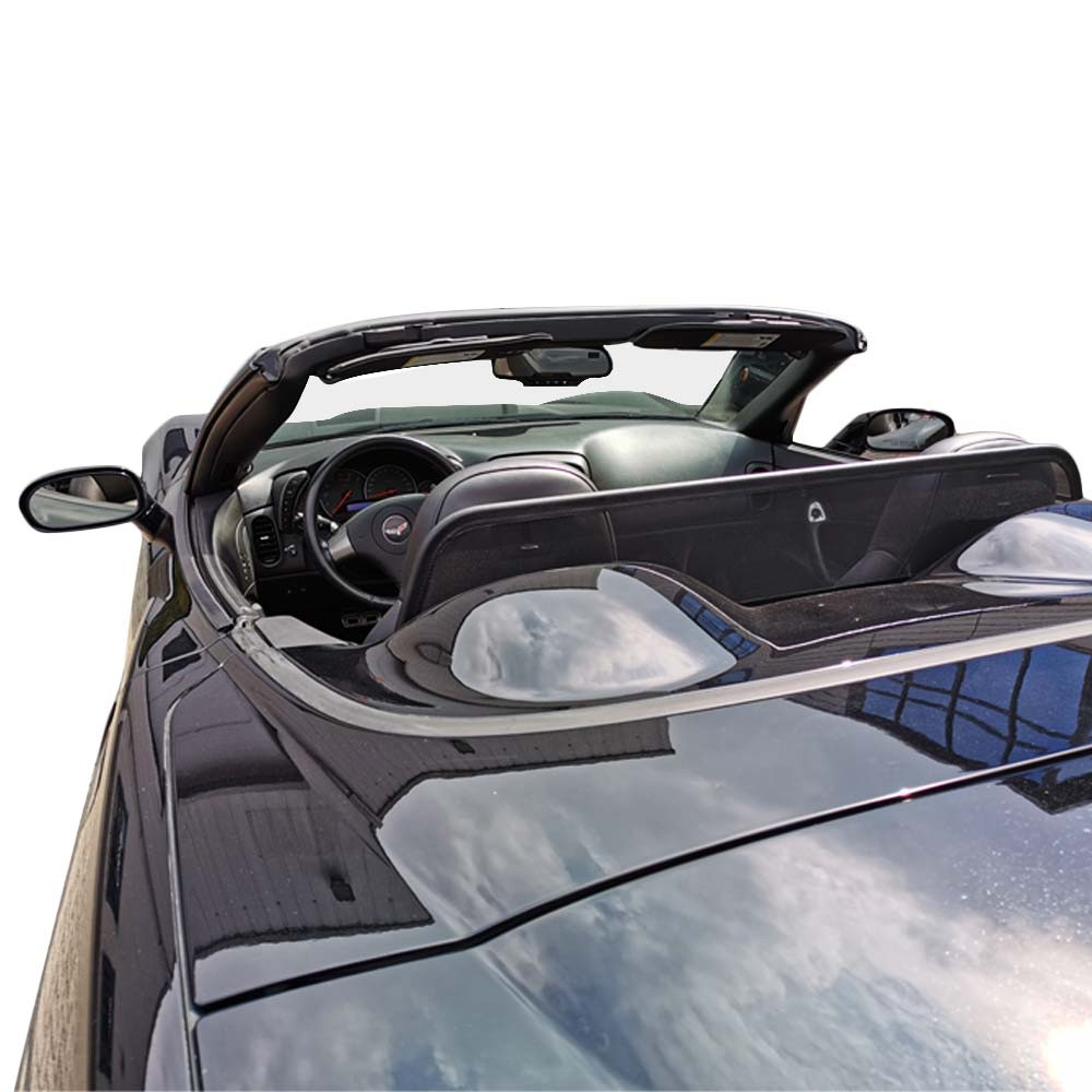 Corvette C6 Wind deflector installed rear side