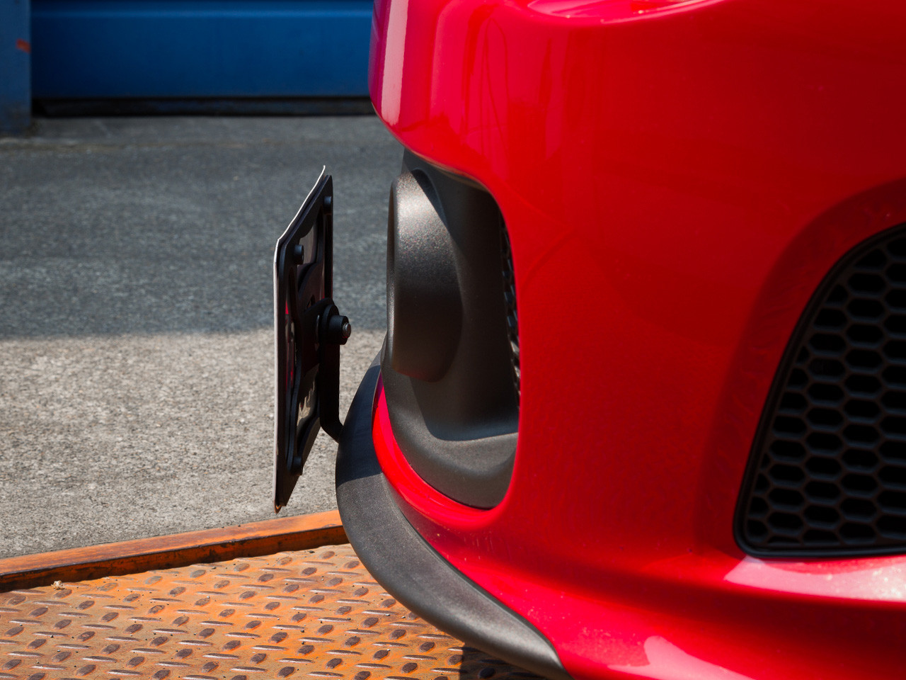 The Platypus License Plate Mount for FIAT 500 2012 to 2019 Abarth/Turbo