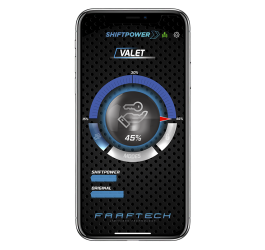 The Valet Mode screen in the Shiftpower app