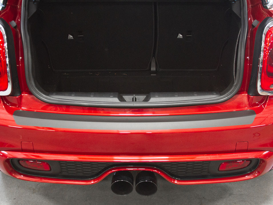 The CravenSpeed Vinyl Rear Bumper Protector installed on a MINI Cooper S F56