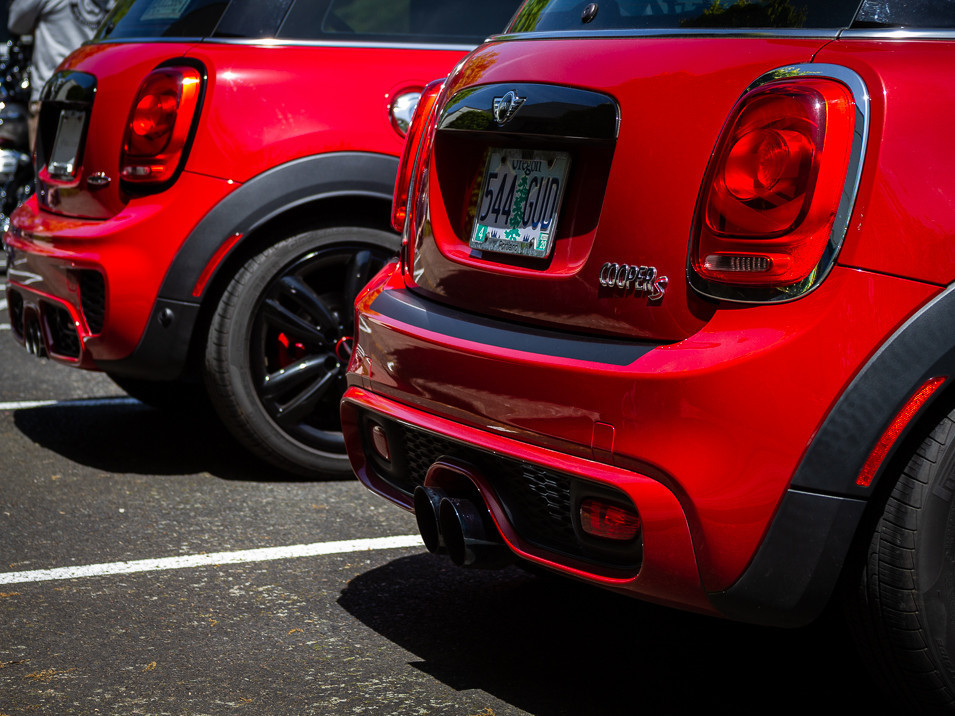 The CravenSpeed Vinyl Rear Bumper Protector installed on a MINI Cooper S F56