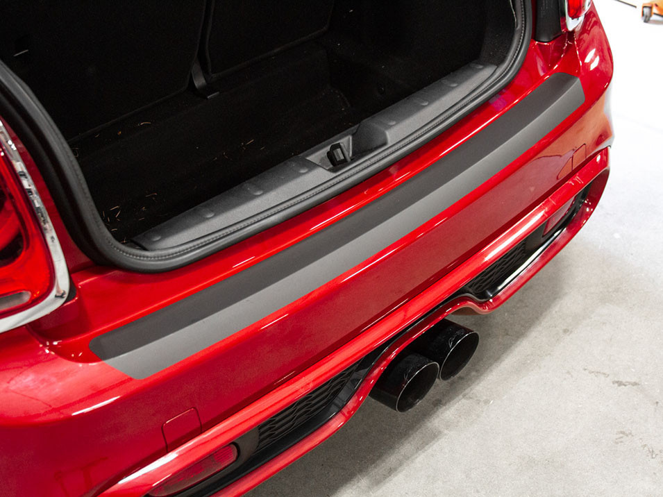The CravenSpeed Vinyl Rear Bumper Protector installed on a MINI Cooper S F56