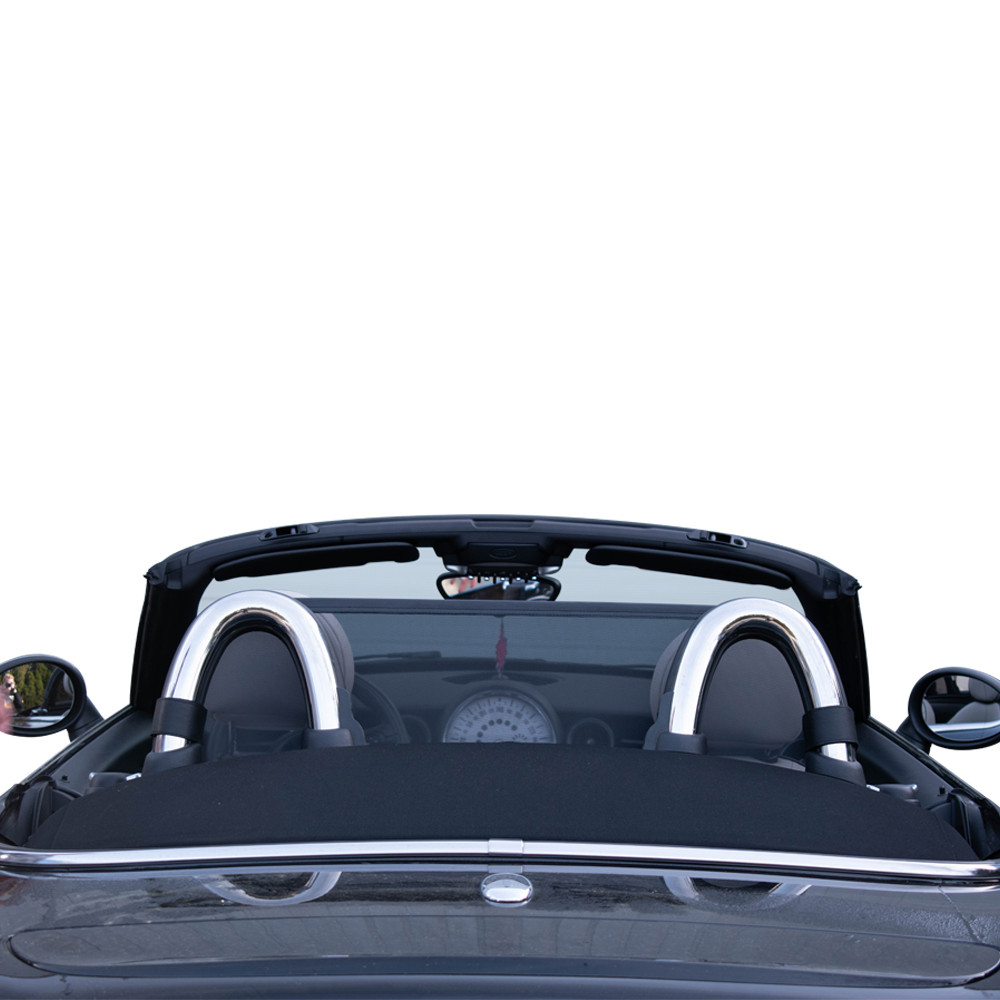 MINI R59 Roadster from rear with windblocker