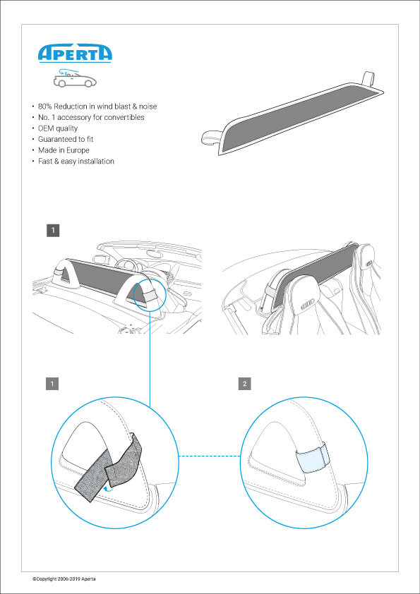 Audi TT Wind deflector instructions 