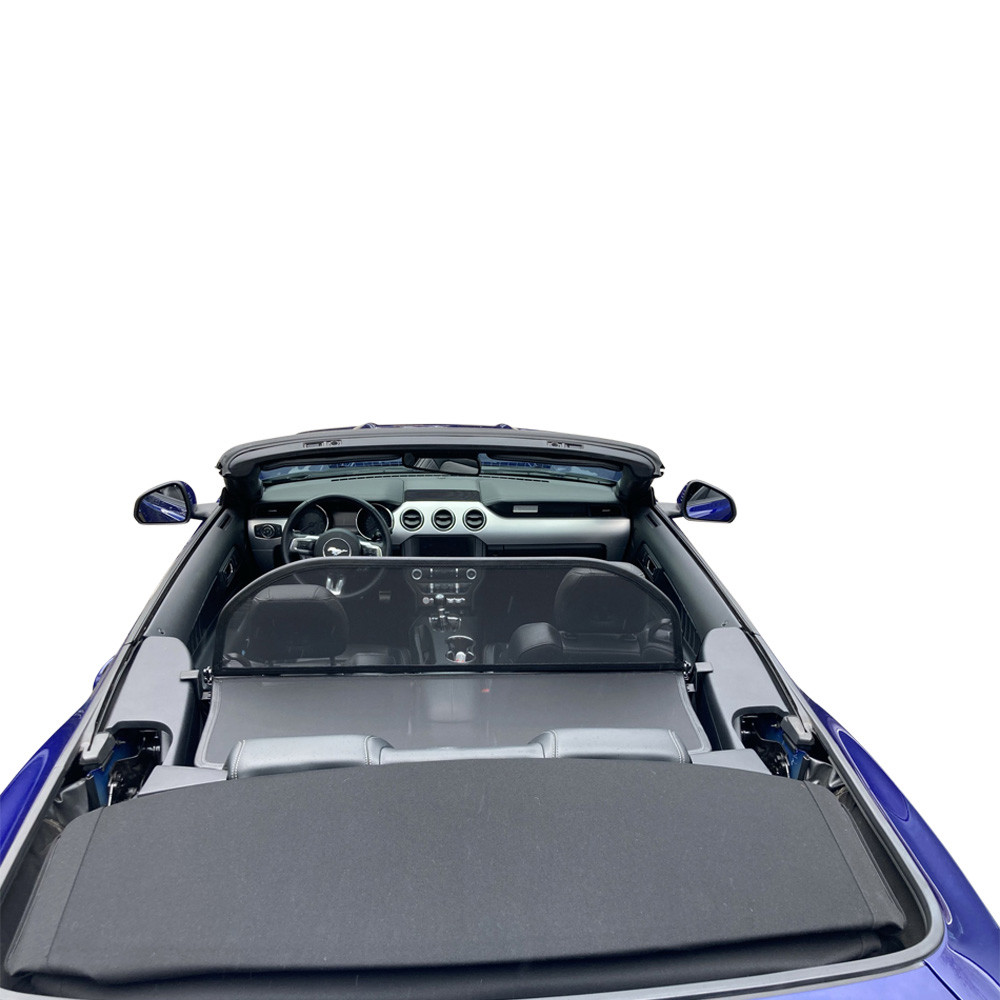 Convertible Wind Deflector for Ford Mustang 6th gen 2015 to 2023 No Drilling Required installed above