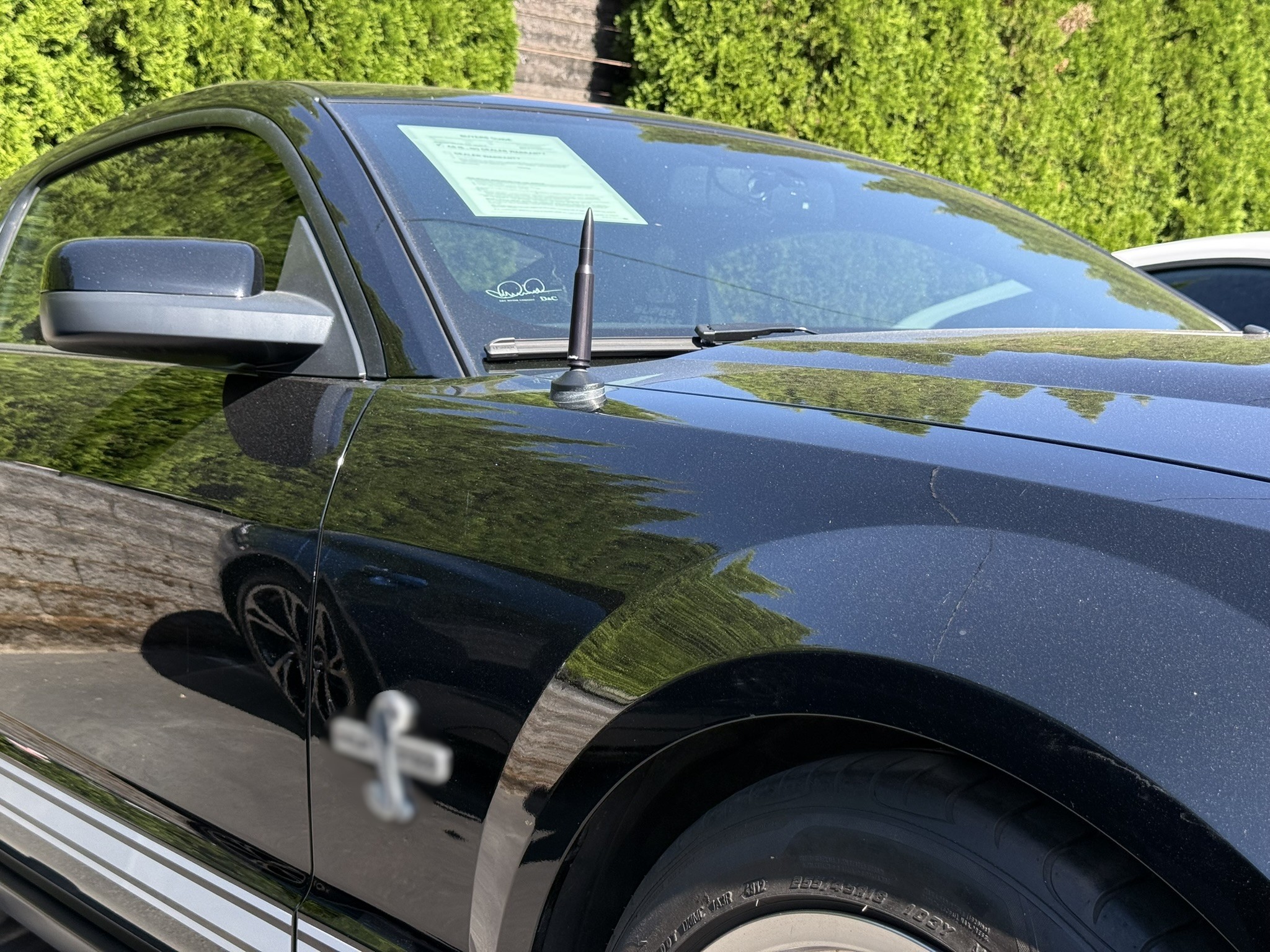 The Stubby Antenna for Ford Mustang 5th gen 2005 to 2014 Bullet 2005-2009