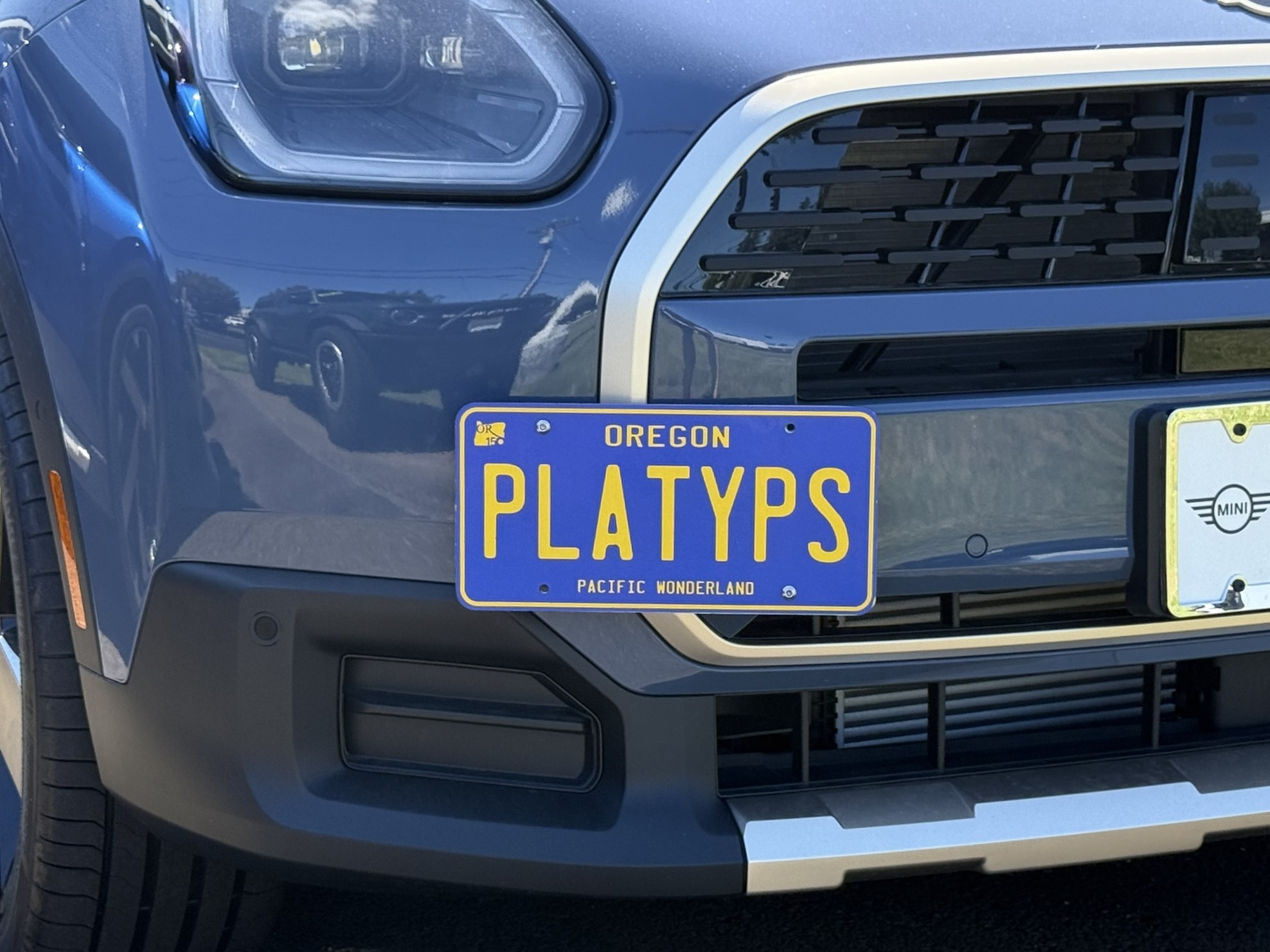 The Platypus License Plate Mount for MINI Countryman U25 2025 to 2025