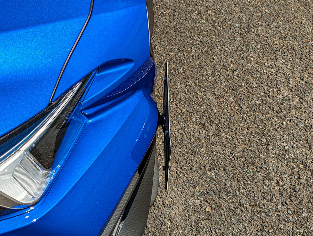 The Platypus License Plate Mount for Subaru WRX VB 2022 to 2024