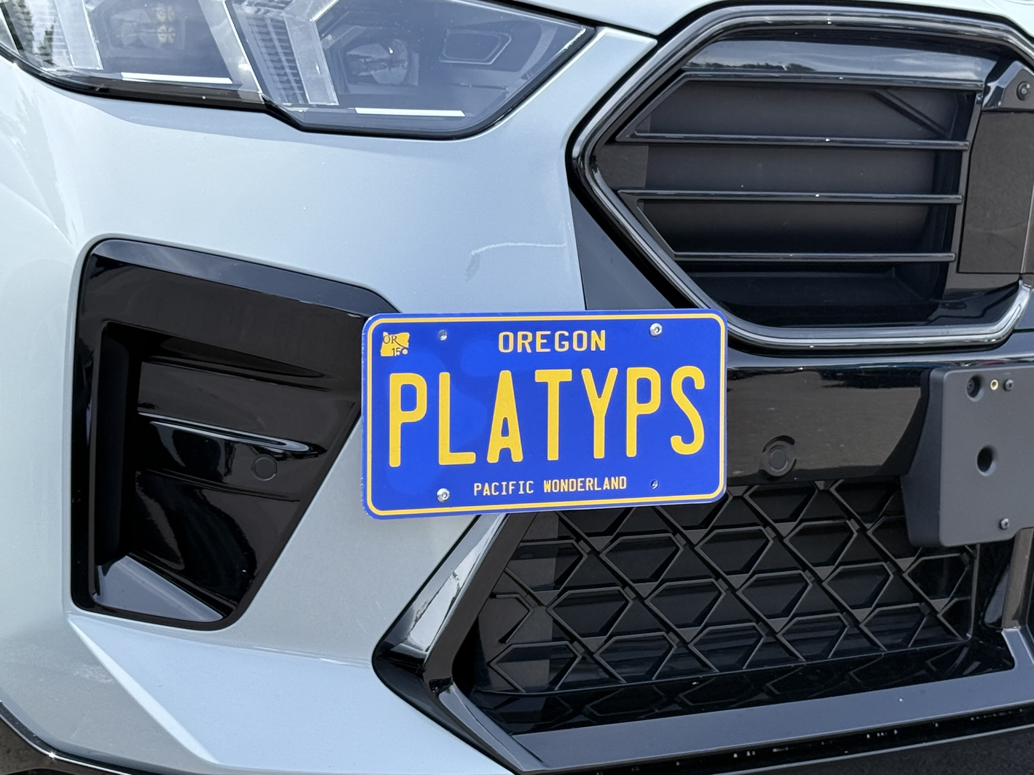 The Platypus License Plate Mount for BMW X1 U11 2023 to 2025 M Sport Package &amp; M35i