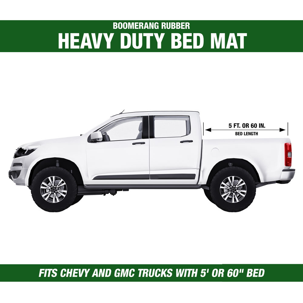 Truck Bed Mat for GMC Sierra 1500HD 2nd gen 2001 to 2006 6.5ft