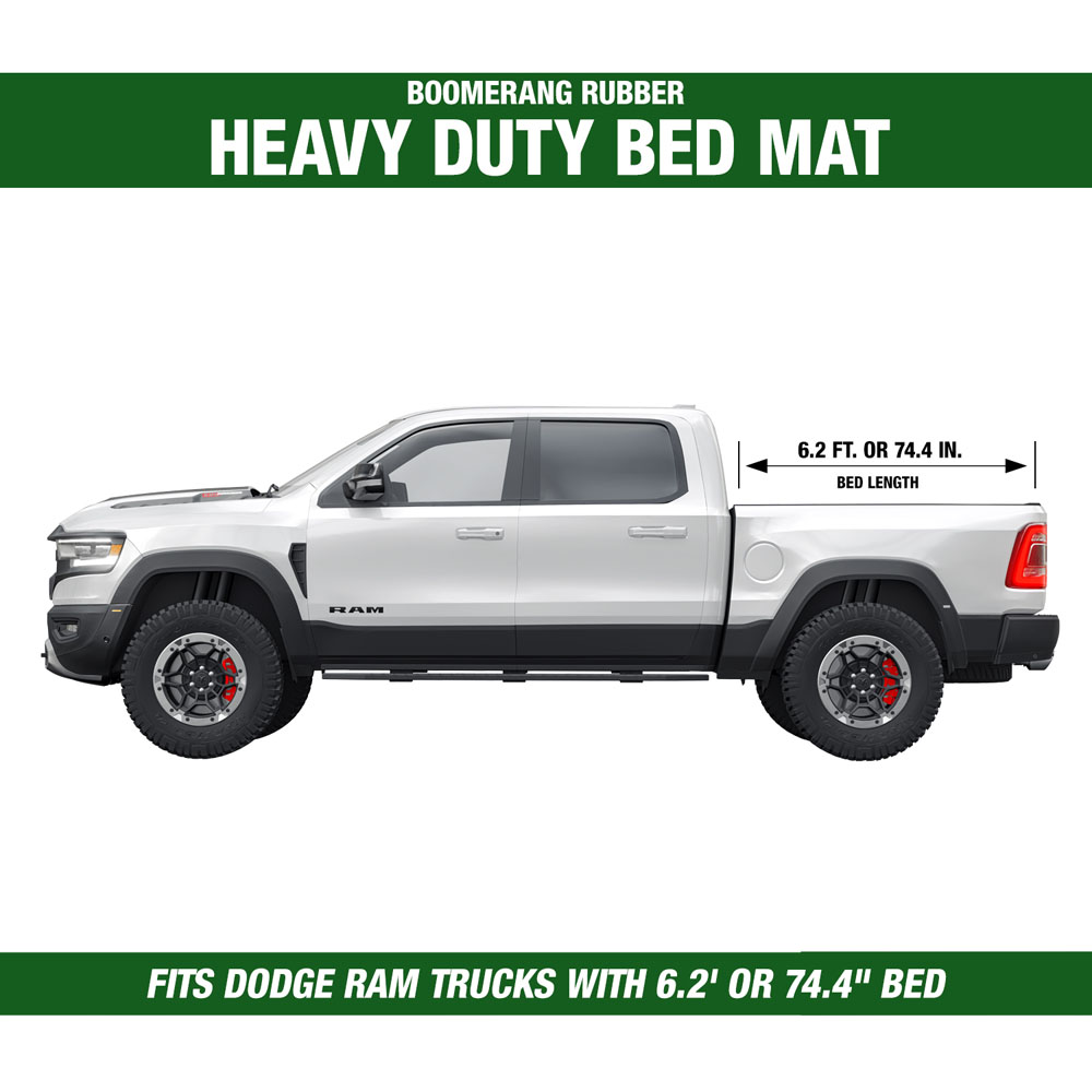Truck Bed Mat for Ram 3500 5th gen 2019 to 2024 6.5ft