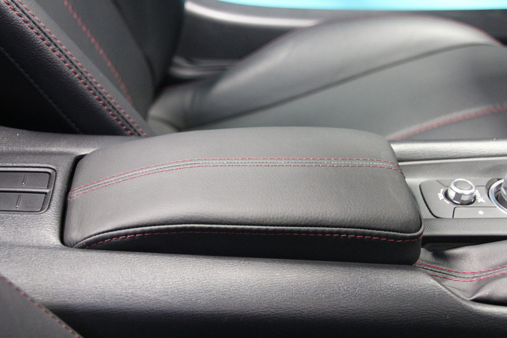 Elevated Armrest for Mazda MX-5 Miata RF 4th gen ND 2017 to 2024 Gray Stitching