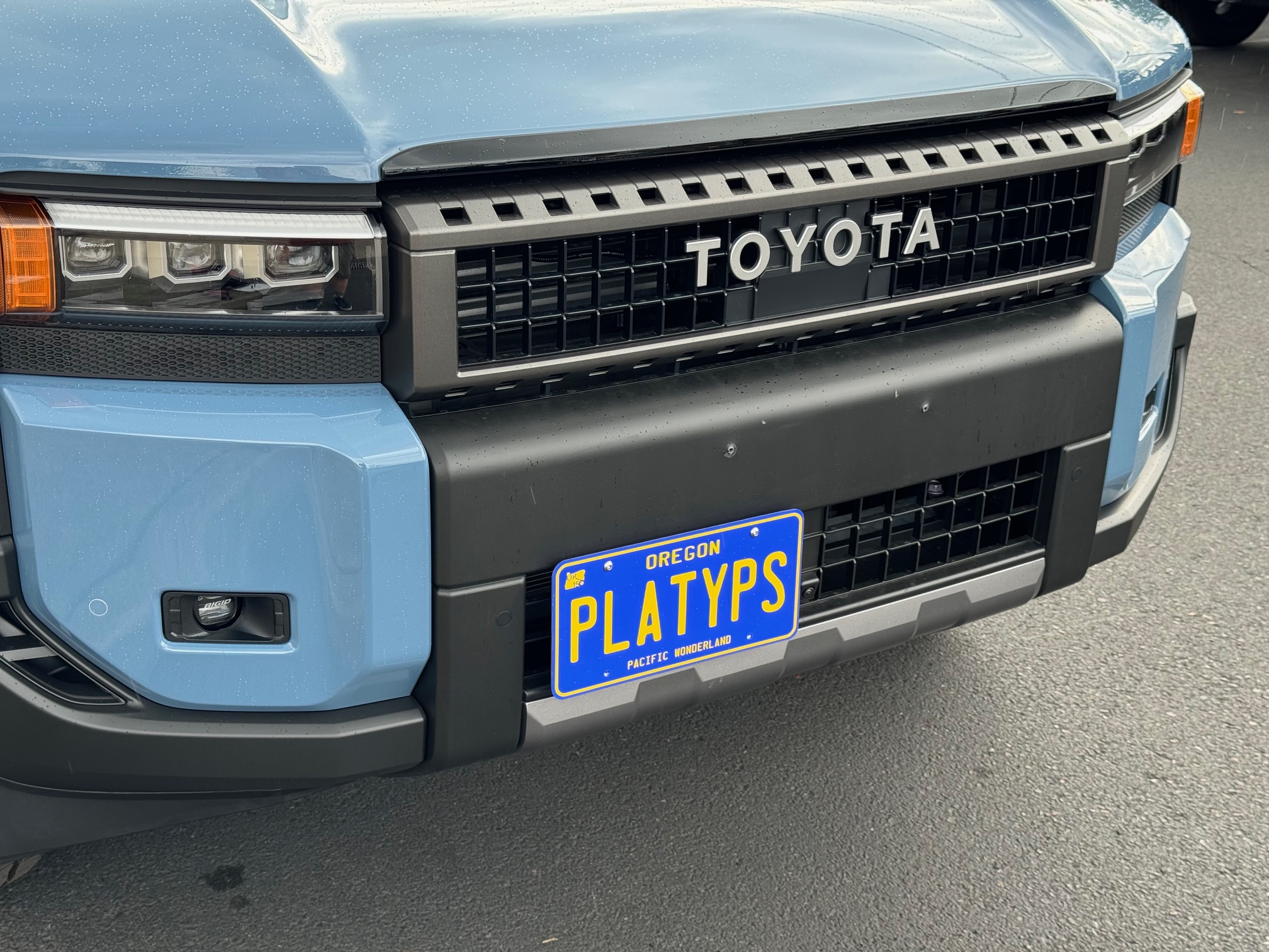 The Platypus License Plate Mount for Toyota Land Cruiser FJ250 2024 to 2024