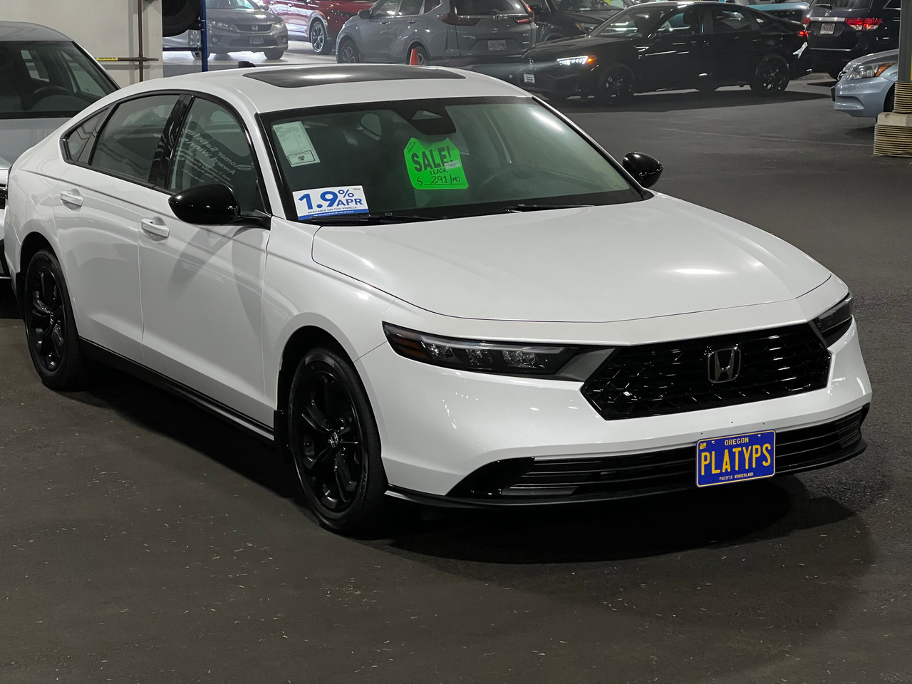 The Platypus License Plate Mount for Honda Accord Hybrid 11th Gen 2023 to 2025