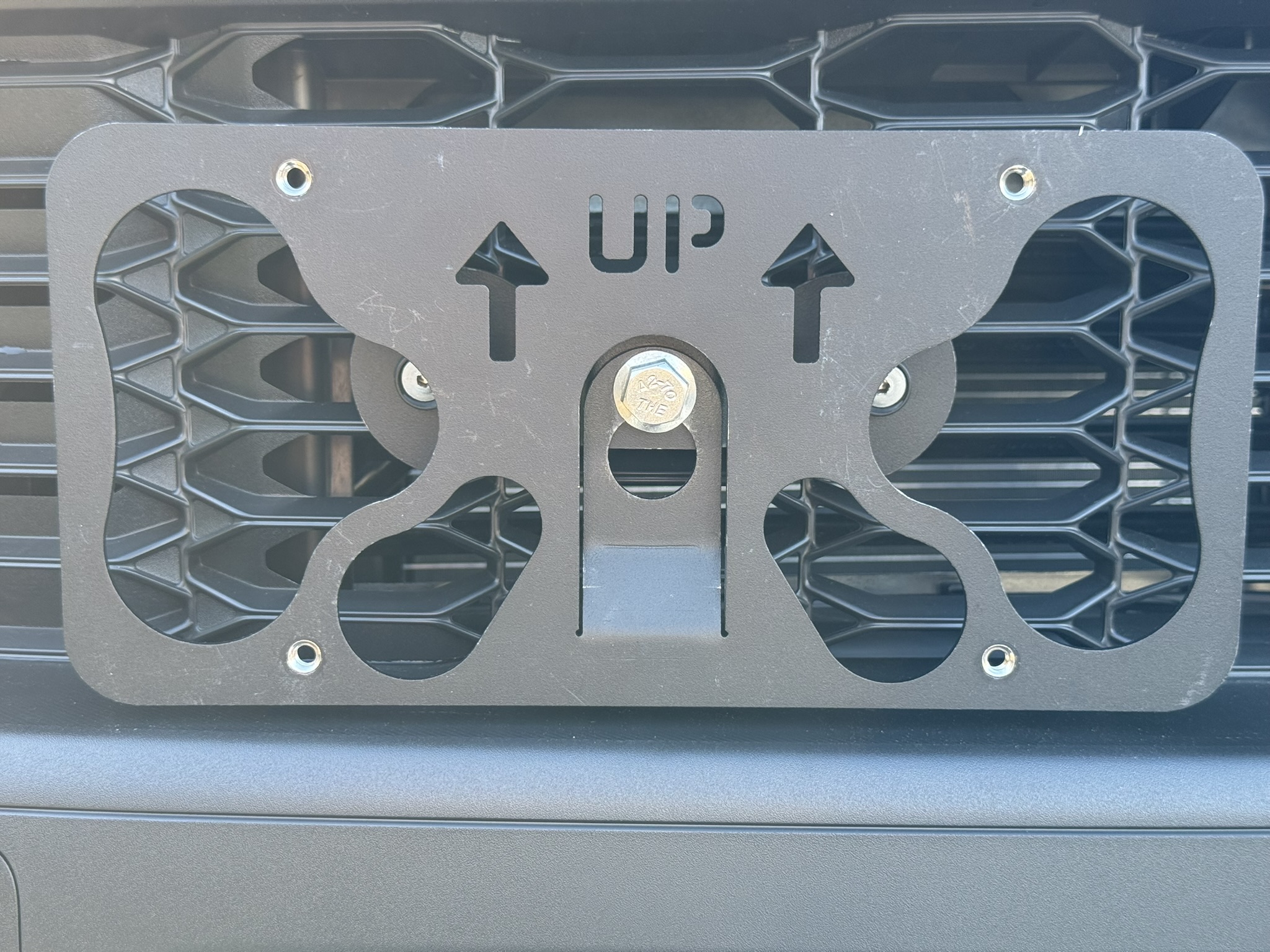 The Platypus License Plate Mount for Ford Mustang 7th gen 2024 to 2024