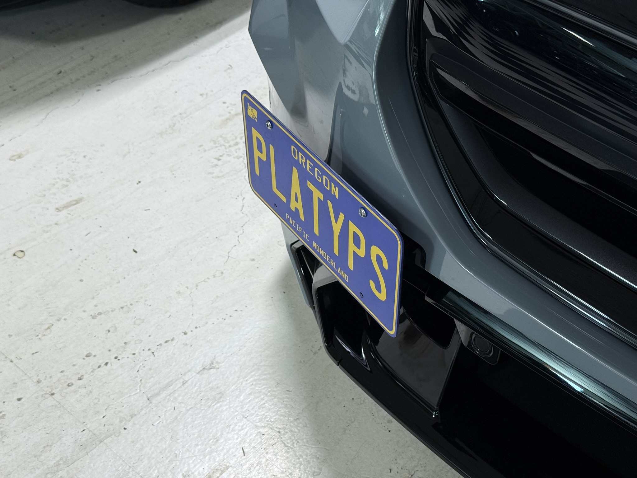 The Platypus License Plate Mount for BMW 5 Series G60, G61, G90 2024 to 2026 M5