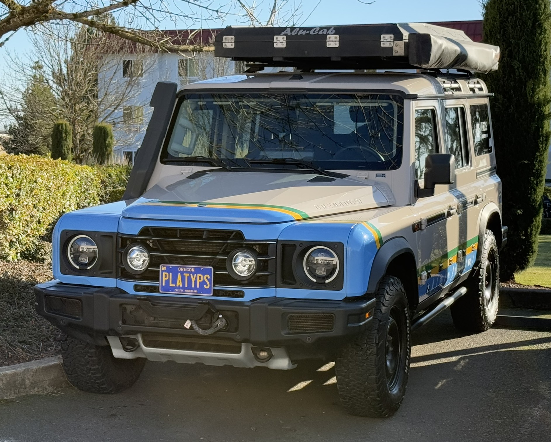 The Platypus License Plate Mount for INEOS Grenadier 2024 to 2024