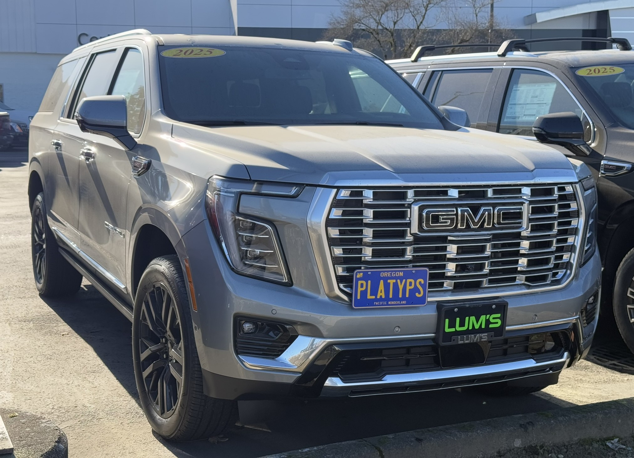 The Platypus License Plate Mount for GMC Yukon 5th gen 2015 to 2025 Refresh (2025+) Denali