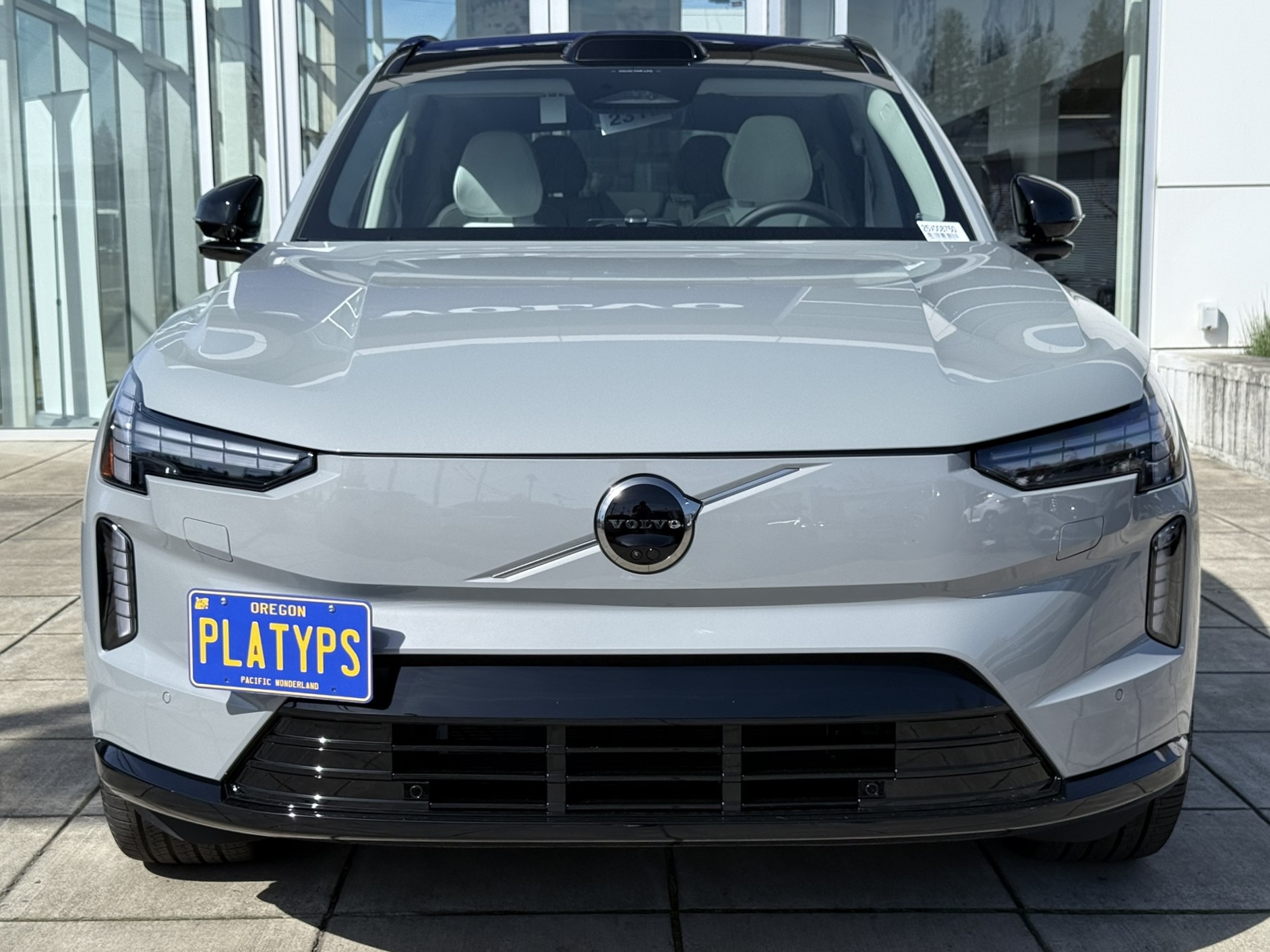 The Platypus License Plate Mount for Volvo EX90 1st gen 2025 to 2025