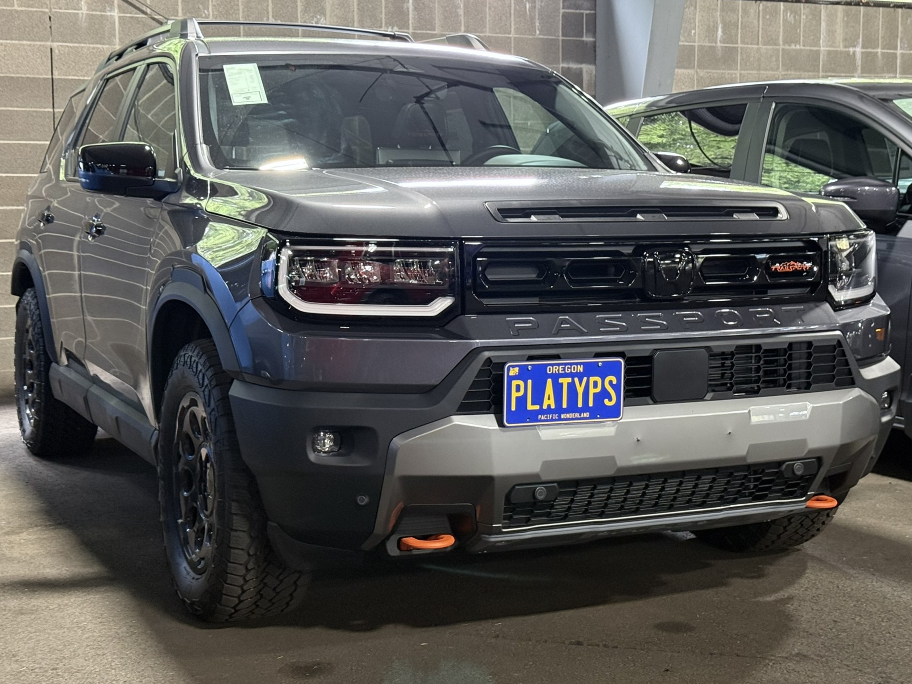 The Platypus License Plate Mount for Honda Passport 4th Gen 2026 to 2026