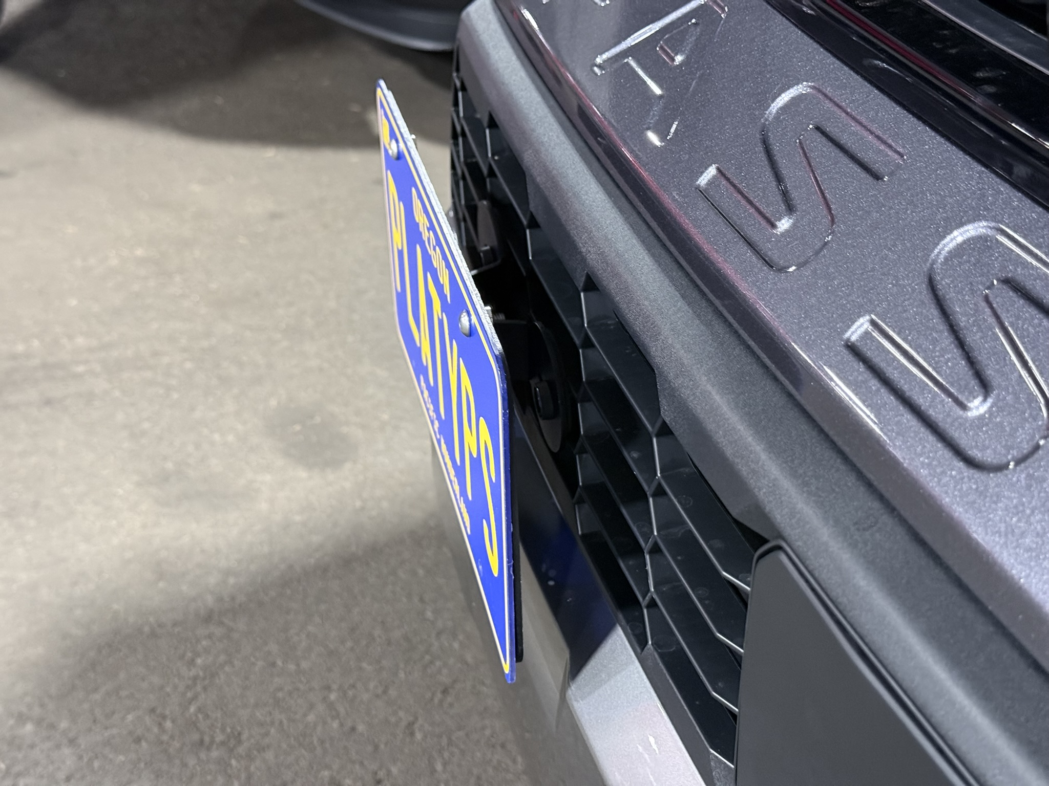 The Platypus License Plate Mount for Honda Passport 4th Gen 2026 to 2026