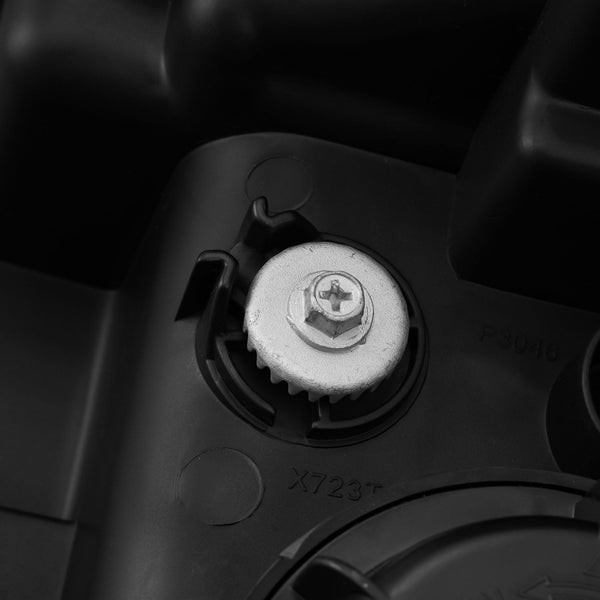 AlphaRex Projection Headlights for Chevrolet Silverado 1500 3rd gen 2014 to 2018 LUXX-Series LED 2016-2018 Black